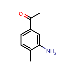Chemical structure of 1-(3-Amino-4-methylphenyl)ethanone , CAS 17071-24-8, AChemBlock X197711