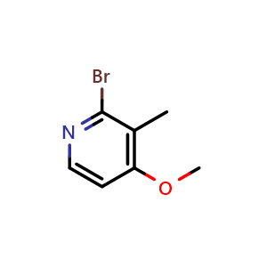 Chemical structure of 2-Bromo-4-methoxy-3-methylpyridine , CAS 1227592-43-9, AChemBlock X197729