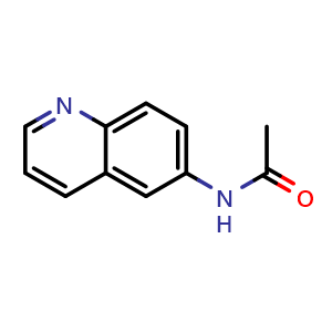 Chemical structure of N-(Quinolin-6-yl)acetamide , CAS 22433-76-7, AChemBlock X197738