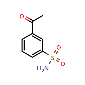 Chemical structure of 3-Acetylbenzenesulfonamide , CAS 35203-88-4, AChemBlock X197794