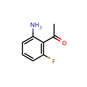 Chemical structure of 1-(2-Amino-6-fluorophenyl)ethanone , CAS 869937-08-6, AChemBlock X197796