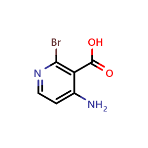 Chemical structure of 4-Amino-2-bromonicotinic acid , CAS 1060809-71-3, AChemBlock X197826