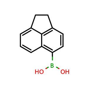 Chemical structure of (1,2-Dihydroacenaphthylen-5-yl)boronic acid , CAS 183158-33-0, AChemBlock X197840
