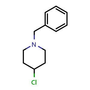 Chemical structure of 1-Benzyl-4-chloropiperidine , CAS 67848-71-9, AChemBlock X197873