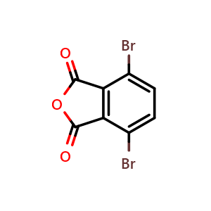Chemical structure of 4,7-dibromoisobenzofuran-1,3-dione , CAS 25834-16-6, AChemBlock X197901