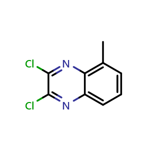 Chemical structure of 2,3-Dichloro-5-methylquinoxaline , CAS 82463-30-7, AChemBlock X197902
