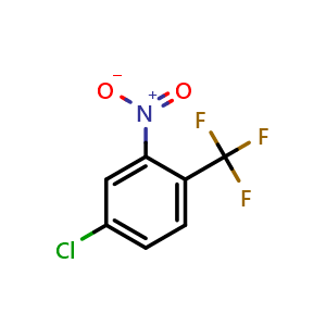 Chemical structure of 4-Chloro-2-nitro-1-(trifluoromethyl)benzene , CAS 25889-38-7, AChemBlock X197912