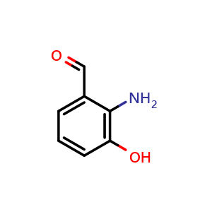 Chemical structure of 2-Amino-3-hydroxybenzaldehyde , CAS 1004545-97-4, AChemBlock X197921