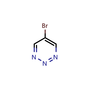 Chemical structure of 5-Bromo-1,2,3-triazine , CAS 114078-88-5, AChemBlock X197938