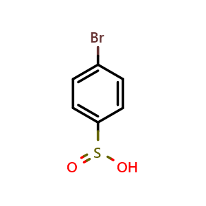 Chemical structure of 4-Bromobenzenesulfinic acid , CAS 1195-33-1, AChemBlock X197942