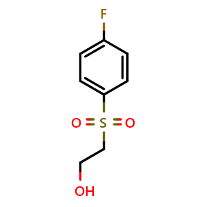 Chemical structure of 2-((4-Fluorophenyl)sulfonyl)ethanol , CAS 28122-13-6, AChemBlock X197943