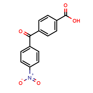 Chemical structure of 4-(4-Nitrobenzoyl)benzoic acid , CAS 7377-13-1, AChemBlock X197946