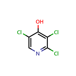 Chemical structure of 2,3,5-Trichloropyridin-4-ol , CAS 1970-40-7, AChemBlock X197976