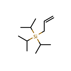 Chemical structure of ALlyltriisopropylsilane , CAS 24400-84-8, AChemBlock X197984