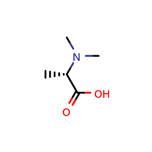 Chemical structure of (S)-2-(Dimethylamino)propanoic acid , CAS 2812-31-9, AChemBlock X197992