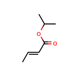 Chemical structure of Isopropyl Crotonate , CAS 6284-46-4, AChemBlock X197993