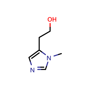 Chemical structure of 2-(1-Methyl-1H-imidazol-5-yl)ethan-1-ol , CAS 802027-25-4, AChemBlock X198022
