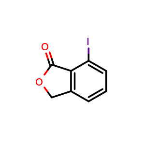 Chemical structure of 7-Iodoisobenzofuran-1(3H)-one , CAS 105694-46-0, AChemBlock X198042