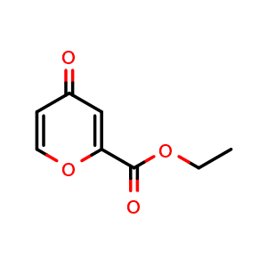 Chemical structure of Ethyl 4-oxo-4H-pyran-2-carboxylate , CAS 1551-45-7, AChemBlock X198068