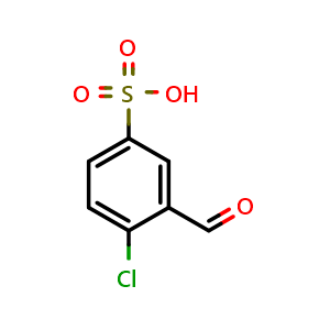 Chemical structure of 4-Chloro-3-formylbenzenesulfonic acid , CAS 60767-69-3, AChemBlock X198073