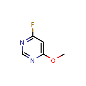 Chemical structure of 4-Fluoro-6-methoxypyrimidine , CAS 51421-95-5, AChemBlock X198079