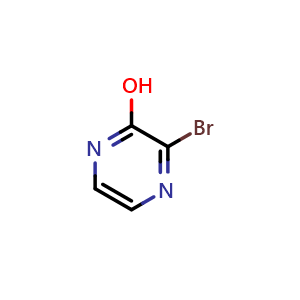 Chemical structure of 3-Bromopyrazin-2-ol , CAS 1261634-06-3, AChemBlock X198090