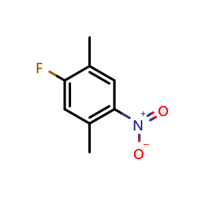 Chemical structure of 1-Fluoro-2,5-dimethyl-4-nitrobenzene , CAS 1736-88-5, AChemBlock X198138