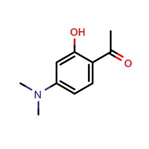 Chemical structure of 1-[4-(Dimethylamino)-2-hydroxyphenyl]ethan-1-one , CAS 107070-69-9, AChemBlock X198142