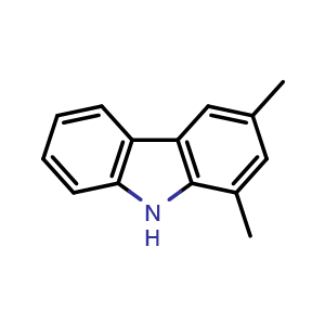 Chemical structure of 1,3-Dimethyl-9H-carbazole , CAS 18992-68-2, AChemBlock X198145