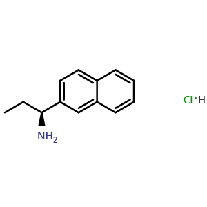 Chemical structure of (S)-1-(Naphthalen-2-yl)propan-1-amine hydrochloride , CAS 1810074-89-5, AChemBlock X198159