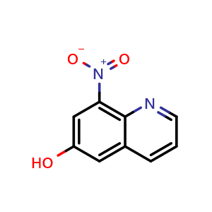 Chemical structure of 8-Nitroquinolin-6-ol , CAS 5437-99-0, AChemBlock X198184