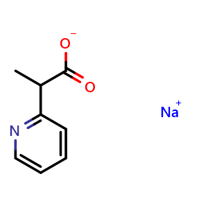 Chemical structure of Sodium 2-(pyridin-2-yl)propanoate , CAS 1803598-27-7, AChemBlock X198207