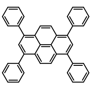 Chemical structure of 1,3,6,8-Tetraphenylpyrene , CAS 13638-82-9, AChemBlock X198277