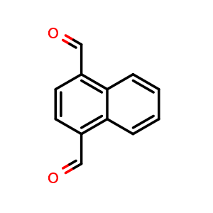 Chemical structure of Naphthalene-1,4-dicarboxaldehyde , CAS 38153-01-4, AChemBlock X198304