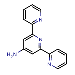 Chemical structure of 4'-Amino-2,2':6',2''-terpyridine , CAS 193944-66-0, AChemBlock X198319