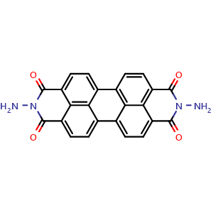 Chemical structure of 2,9-Diaminoanthra[2,1,9-def:6,5,10-d'e'f']diisoquinoline-1,3,8,10(2H,9H)-tetraone , CAS 49546-23-8, AChemBlock X198328