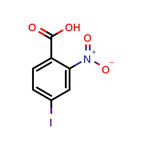 Chemical structure of 4-Iodo-2-nitrobenzoicacid , CAS 116529-62-5, AChemBlock X198361