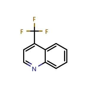 Chemical structure of 4-(Trifluoromethyl)quinoline , CAS 25199-77-3, AChemBlock X198364