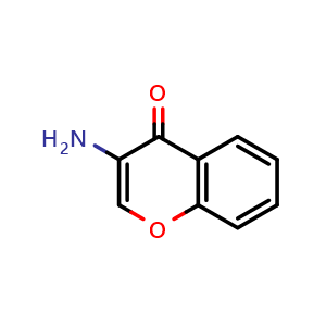Chemical structure of 3-Amino-4H-chromen-4-one , CAS 59507-94-7, AChemBlock X198365