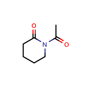 Chemical structure of 1-Acetylpiperidin-2-one , CAS 3326-13-4, AChemBlock X198369