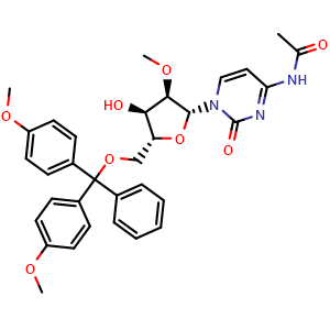 N-(1-((2R,3R,4R,5R)-5-((Bis(4-methoxyphenyl)(phenyl)methoxy)methyl)-4-hydroxy-3-methoxytetrahydrofuran-2-yl)-2-oxo-1,2-dihydropyrimidin-4-yl)acetamide