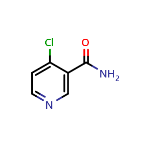 Chemical structure of 4-Chloronicotinamide , CAS 7418-70-4, AChemBlock X198387