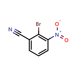 Chemical structure of 2-Bromo-3-nitrobenzonitrile , CAS 90407-28-6, AChemBlock X198391