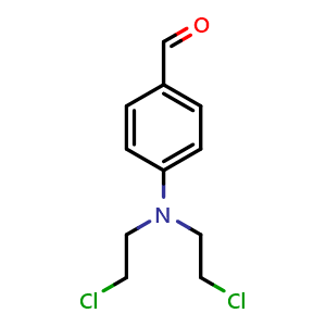 Chemical structure of 4-(Bis(2-chloroethyl)amino)benzaldehyde , CAS 1208-03-3, AChemBlock X198393