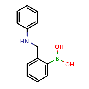 Chemical structure of (2-((Phenylamino)methyl)phenyl)boronic acid , CAS 327096-48-0, AChemBlock X198395
