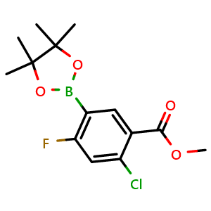 Methyl 2-chloro-4-fluoro-5-(4,4,5,5-tetramethyl-1,3,2-dioxaborolan-2-yl)benzoate