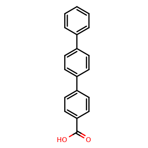 Chemical structure of P-Terphenyl-4-carboxylic acid , CAS 5731-15-7, AChemBlock X198475