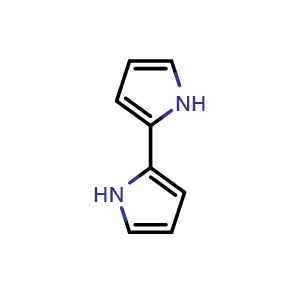 Chemical structure of 1H,1'H-2,2'-Bipyrrole , CAS 10087-64-6, AChemBlock X198537