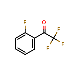Chemical structure of 2,2,2-Trifluoro-1-(2-fluorophenyl)ethanone , CAS 124004-75-7, AChemBlock X198543