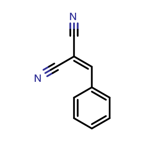 Chemical structure of 2-Benzylidenemalononitrile , CAS 2700-22-3, AChemBlock X198552